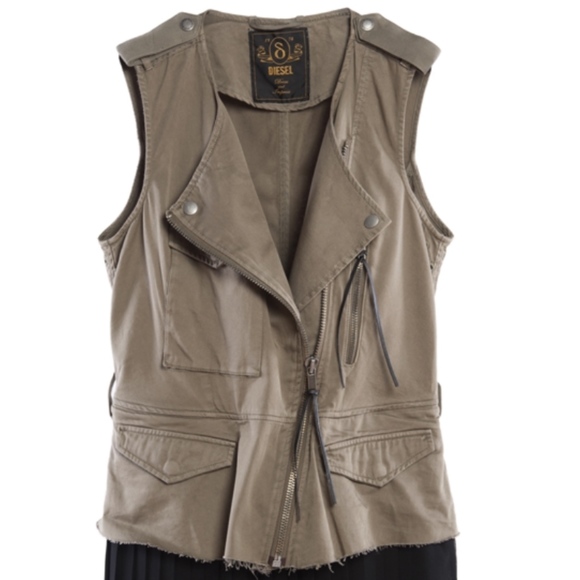 Diesel Dresses & Skirts - DIESEL military pleated 2 piece dress vest $398 Diesel Dresses & Skirts - DIESEL military pleated 2 piece dress vest $398